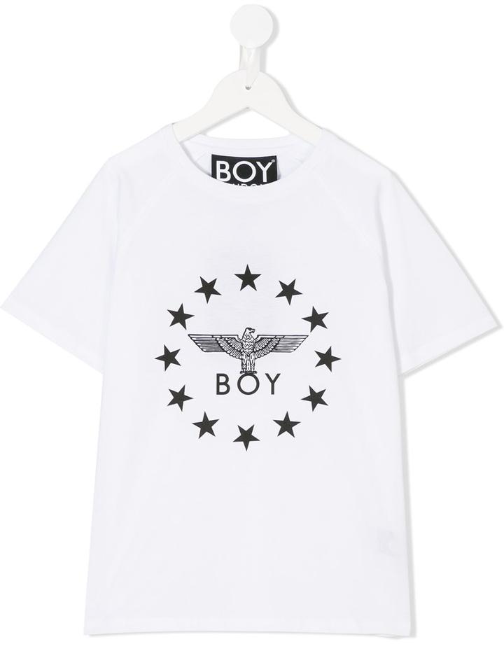Boy London - Globe Star T-shirt - Kids - Cotton - 9 Yrs, White