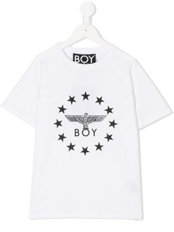 Boy London - Globe Star T-shirt - Kids - Cotton - 9 Yrs, White
