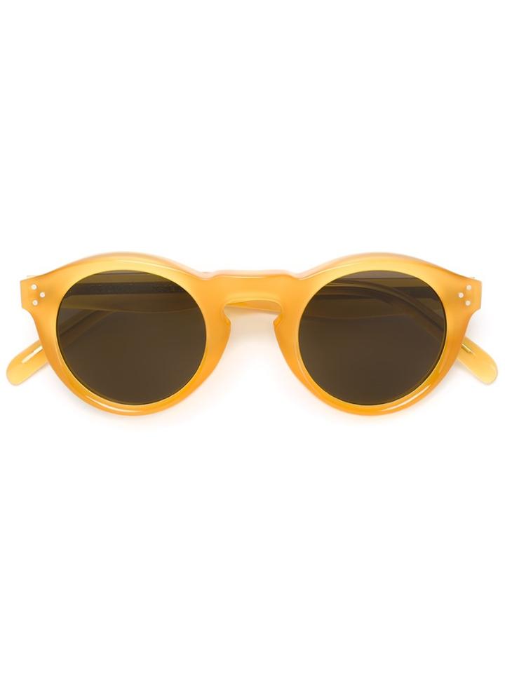 Céline Eyewear Round Frame Sunglasses - Yellow & Orange
