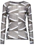 Mara Mac Printed Long Sleeved Top - Grey