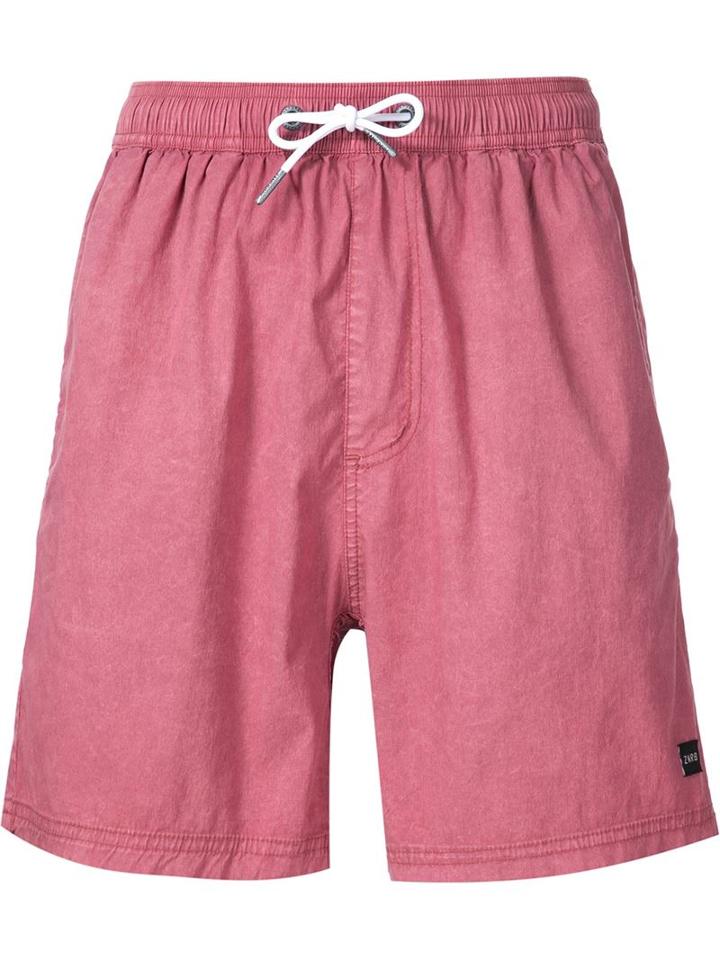 Zanerobe Side Pocket Swim Shorts, Men's, Size: 36, Red, Cotton/nylon/spandex/elastane