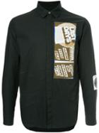 Comme Des Garçons Pre-owned Patch-appliqué Shirt - Black