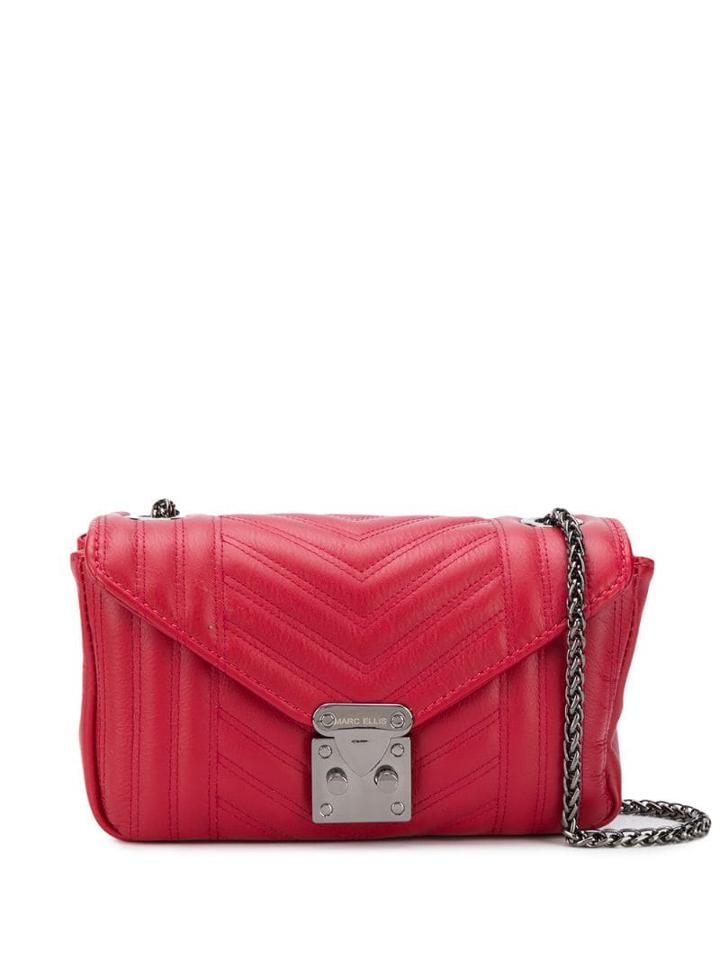 Marc Ellis Small Quilted Shoulder Bag - Red