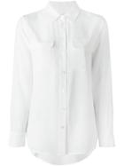 Equipment Front Pocket Shirt, Women's, Size: Large, White, Silk
