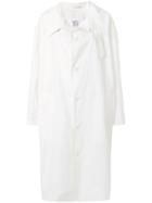 Y's Oversized Collar Trench Coat - White