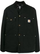 Carhartt Wip Organic Cotton Single-breasted Coat - Black