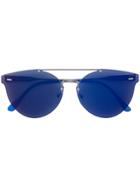 Retrosuperfuture Tinted Bar Frameless Sunglasses - Blue