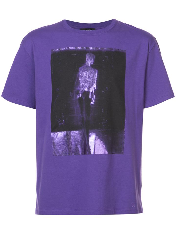 Raf Simons Printed T-shirt - Pink & Purple