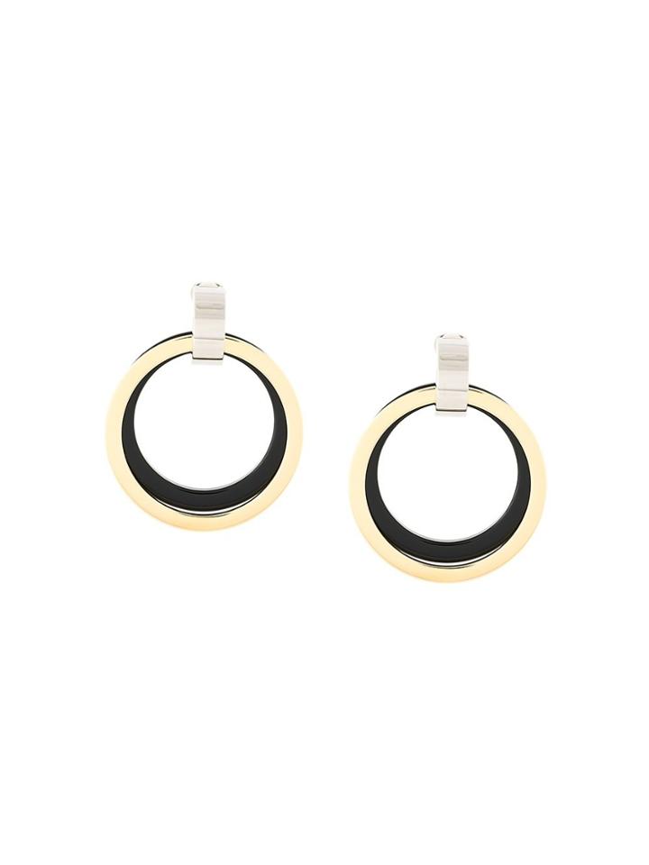 Marni Double Hoop Clip-on Earrings - Black