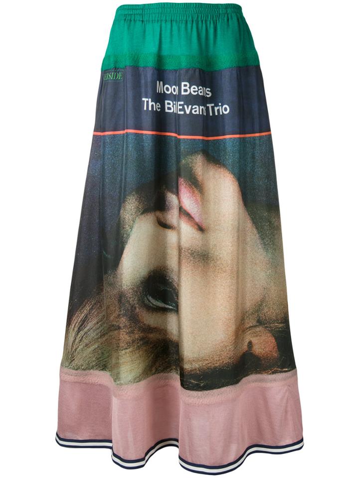 Undercover Printed Maxi Skirt - Multicolour