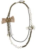Twin-set Beaded Chain Necklace, Women's, Metallic