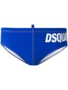 Dsquared2 - Logo Swimming Trunks - Men - Polyamide/spandex/elastane - 48, Blue, Polyamide/spandex/elastane