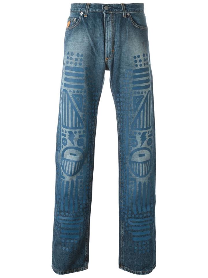 Walter Van Beirendonck Vintage Embossed Washed Jeans