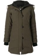 Canada Goose Fur-trim Padded Coat - Green
