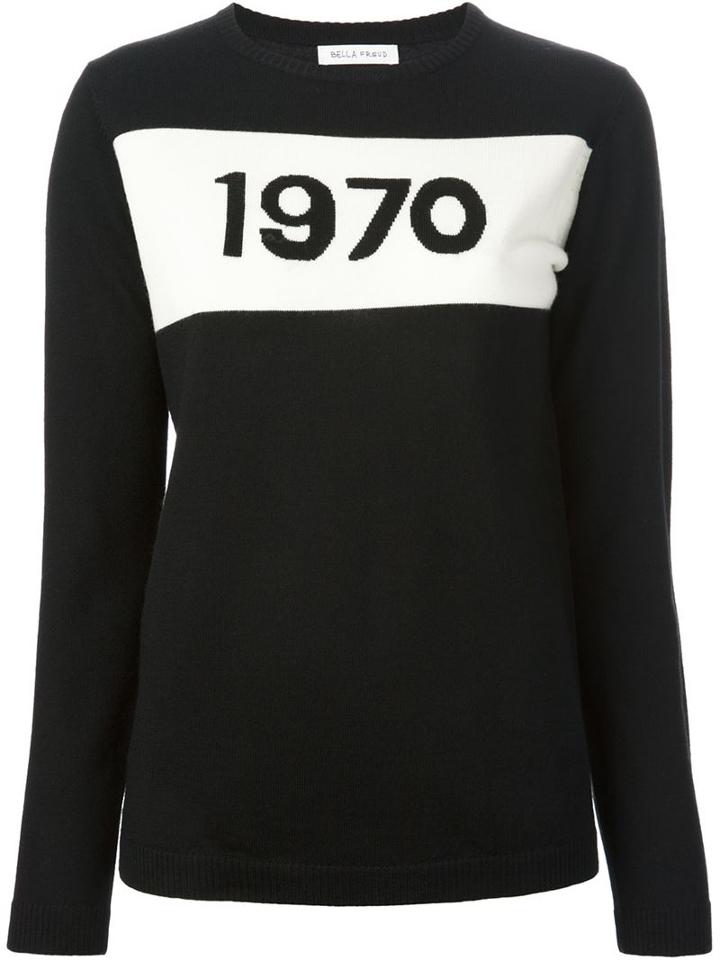 Bella Freud '1970' Sweater, Women's, Size: Large, Black, Wool