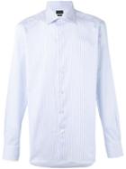 Fine Stripe Shirt - Men - Cotton - 38, Blue, Cotton, Ermenegildo Zegna