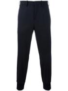 Neil Barrett Tapered Trousers, Men's, Size: 48, Blue, Polyester/spandex/elastane/cotton