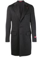 Isaia Single Breasted Coat - Grey