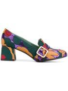 Paola D'arcano Printed Buckled Pumps - Multicolour