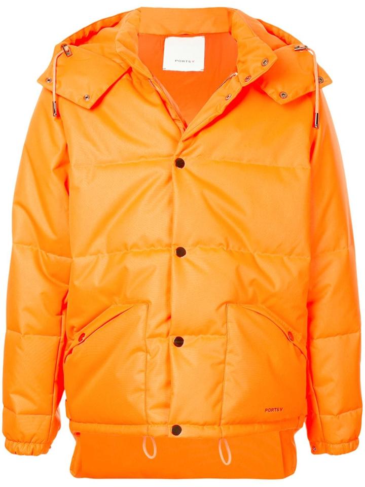 Ports V Padded Shell Jacket - Orange