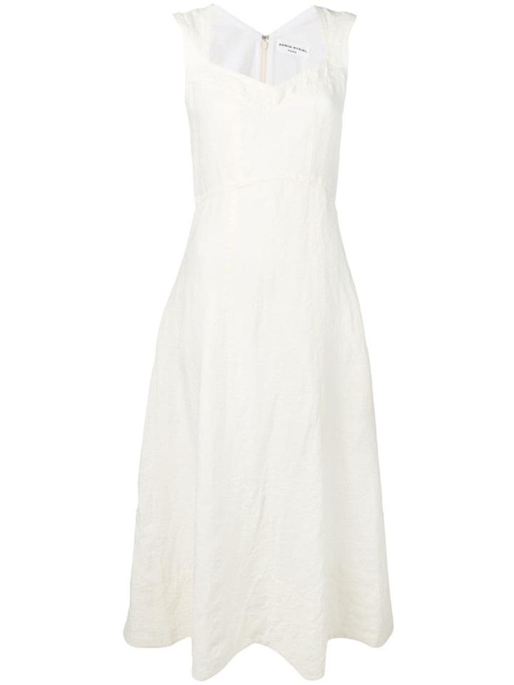 Sonia Rykiel Flared Long Dress - White