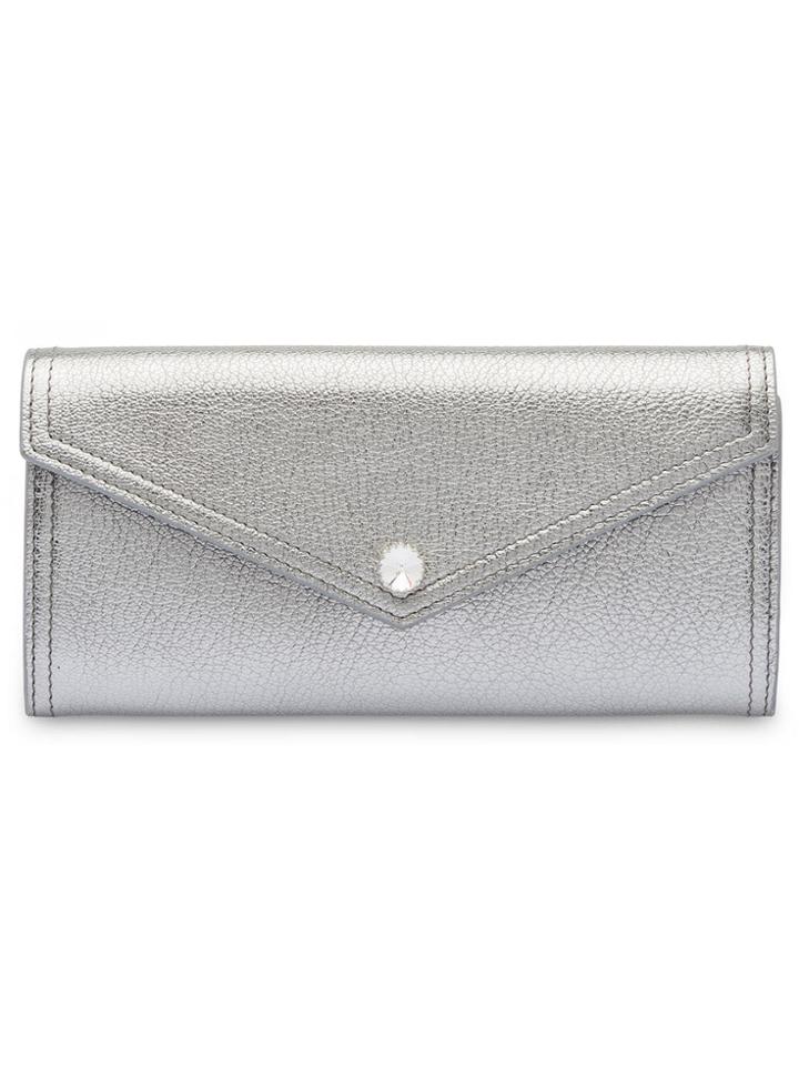 Miu Miu Madras Leather Wallet - Metallic