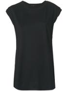 Ann Demeulemeester Cap Sleeve T-shirt - Black