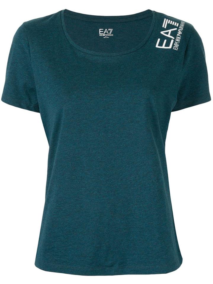 Ea7 Emporio Armani Logo Jersey T-shirt - Green
