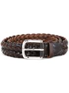 Whitehouse Cox Braided Belt, Men's, Size: 115, Brown, Calf Leather