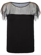 Versace Collection Lace Overlay Blouse - Black