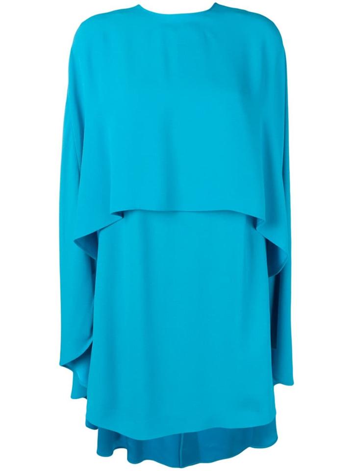 Sara Battaglia Cape Dress - Blue