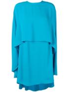 Sara Battaglia Cape Dress - Blue