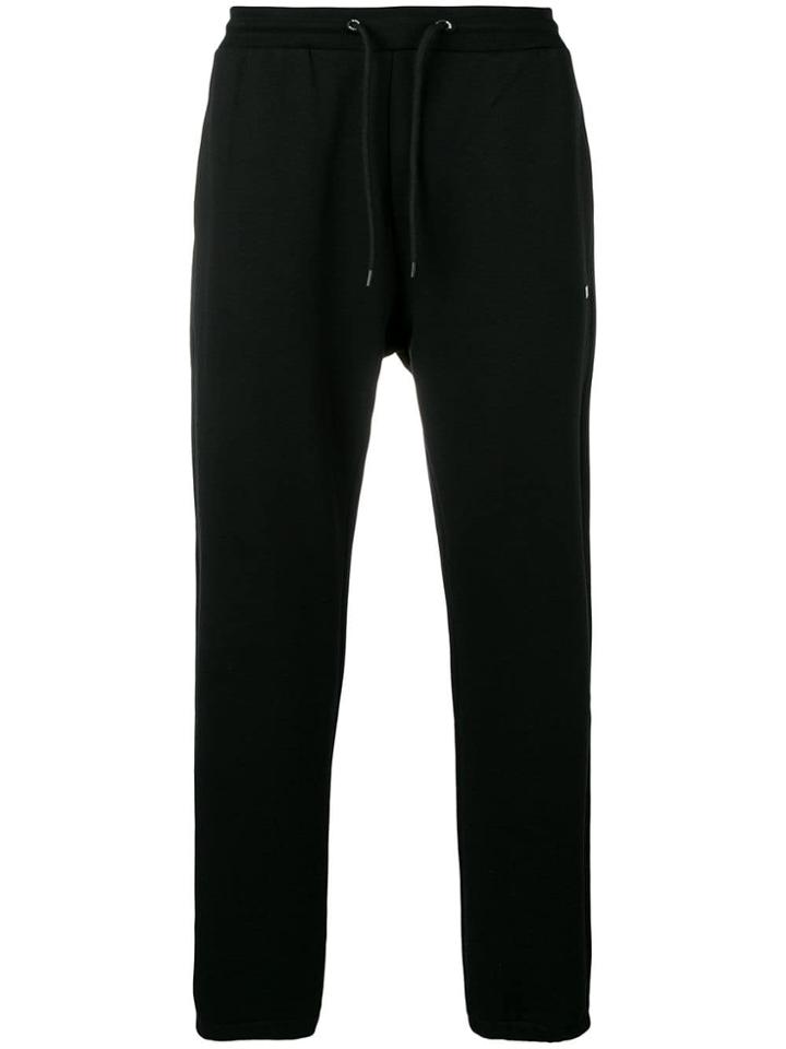 Msgm Logo Print Sweatpants - Black