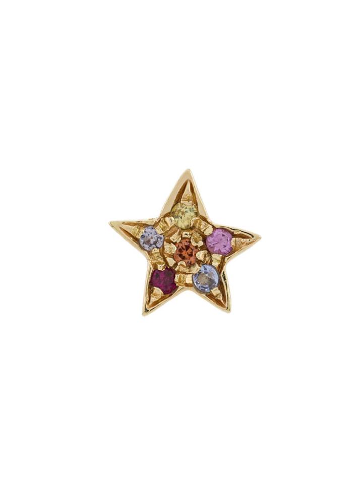 Carolina Bucci 18kt Gold Star Stones Earring