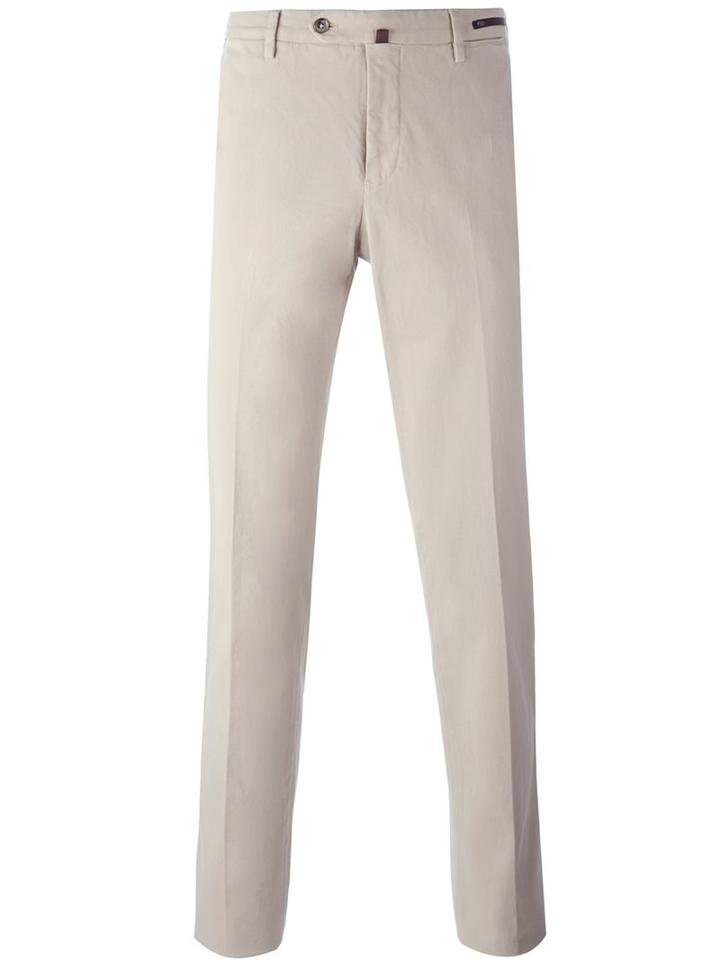 Pt01 Tailored Chinos, Men's, Size: 54, Nude/neutrals, Cotton/spandex/elastane