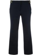Michael Michael Kors Bell Bottom Cropped Trousers - Blue