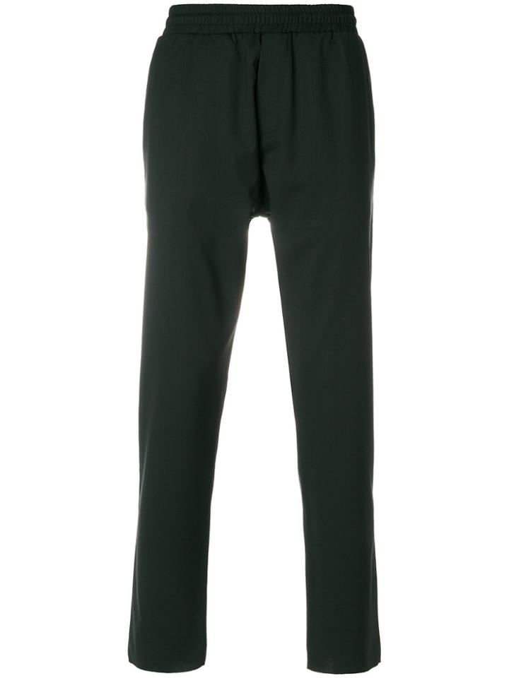 Low Brand Cropped Track Pants - Black