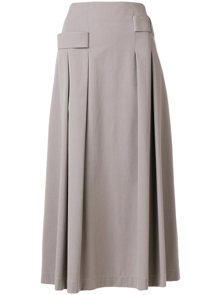 Lorena Antoniazzi Pleated Midi Skirt - Grey