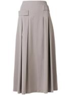 Lorena Antoniazzi Pleated Midi Skirt - Grey