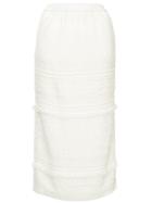 Coohem Tweed Midi Skirt - White