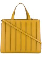 Max Mara Pleated Tote Bag, Women's, Yellow/orange