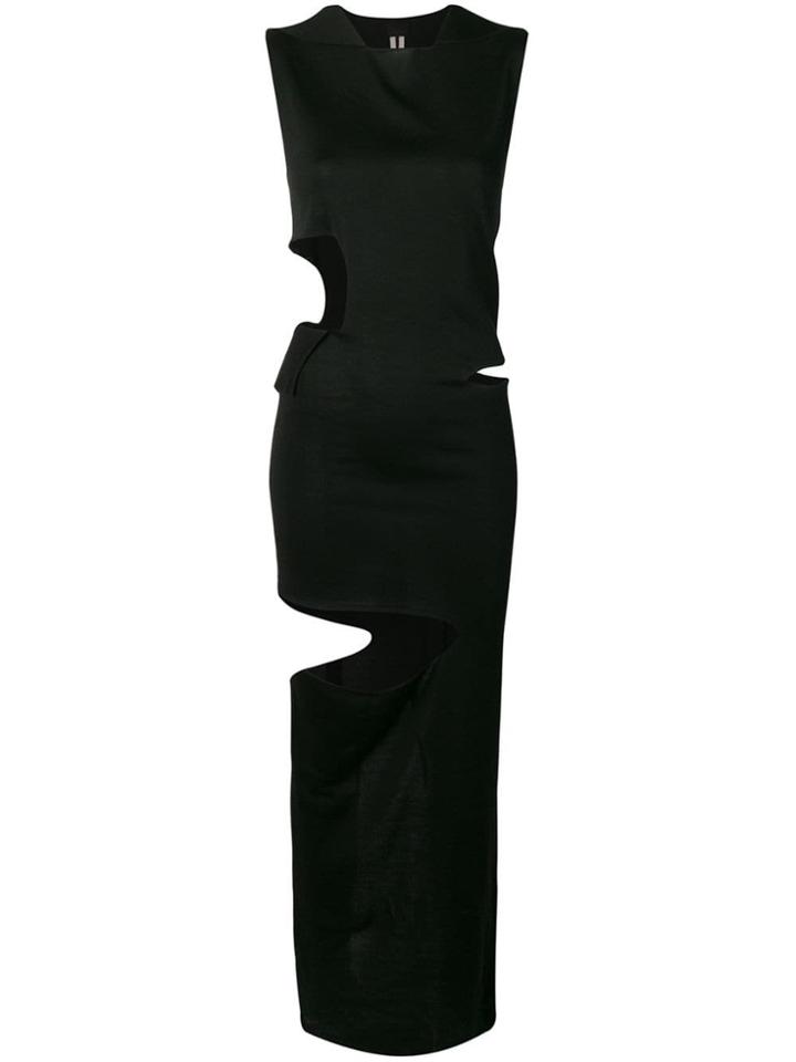 Rick Owens Cut-out Long Dress - Black