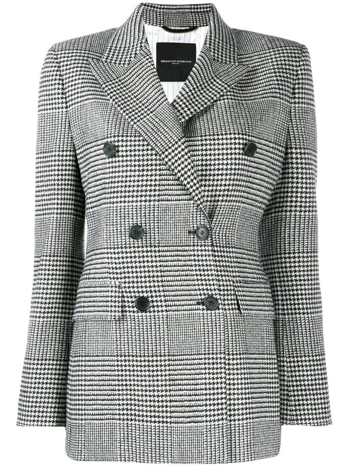 Ermanno Scervino Checked Blazer - White