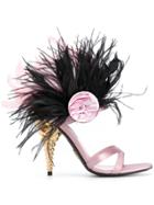 Prada Embellished Sandals - Pink & Purple