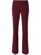 P.a.r.o.s.h. Pleated Bootcut Trousers, Women's, Size: Medium, Red, Polyamide/spandex/elastane/wool
