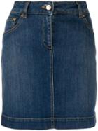 Moschino Teddy Pocket Denim Skirt - Blue