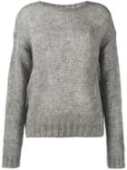 Prada Open-knit Jumper - Grey