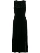Mm6 Maison Margiela Charity Aids Print Dress - Black