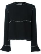 J.w.anderson Zip Detail Jumper, Women's, Size: 6, Black, Triacetate/polyester/acetate/silk
