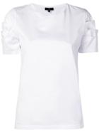 Fay Short-sleeve Fitted Blouse - White
